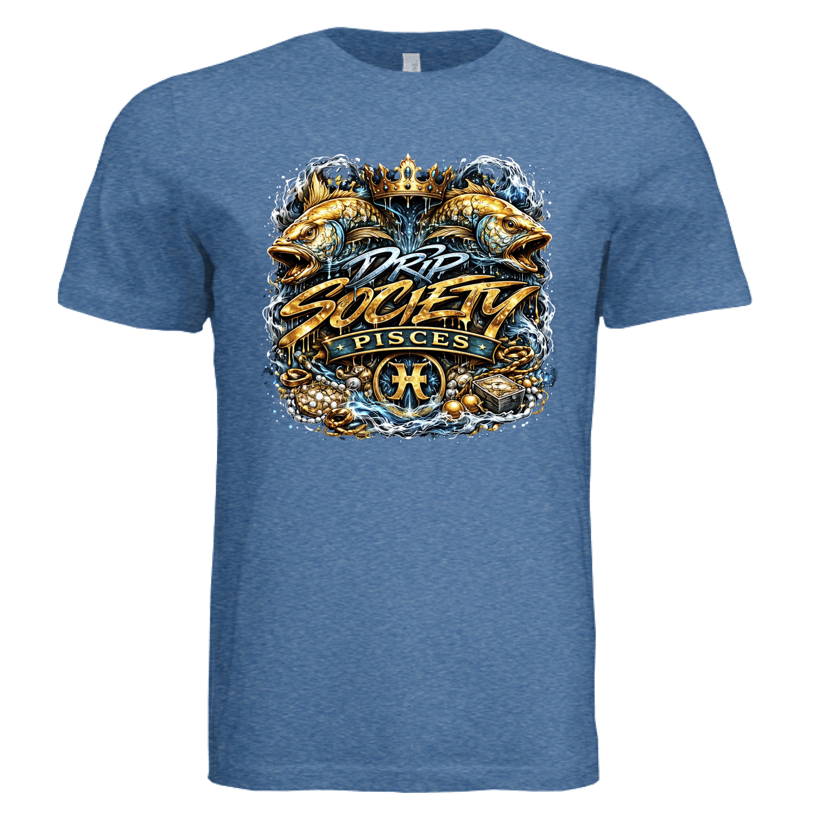 Solid True Royal Triblend - FRONT